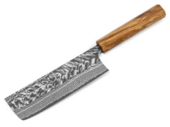 Damastmesser Nakiri 165 SG2, 63 Lagen, Olive -Besteckladen damastmesser bunka 170 yoshimi kato kurosome 30 lagen 1 1