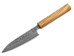 Damastmesser Petty 120 SG2, 63 Lagen, Olive -Besteckladen damastmesser petty 120 sg2 63 lagen olive 1
