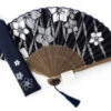 Handfächer Aihitoe Kon, Blau