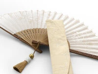 Handfächer Eien, Beige 3 Handfächer Eien, Beige – Bild 3