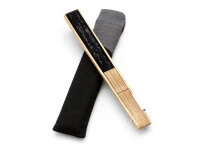 Handfächer Fujin Raijin, Donner-Gott, Schwarz 3 Handfächer Fujin Raijin, Donner-Gott, Schwarz – Bild 3