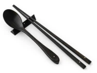 Besteckladen 31 Japanisches Besteck-Set Yokina Asa, Ebenholz