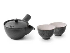 Japanisches Teeservice Siboridashi Kokurei, 3-teilig, Banko Yaki -Besteckladen japanisches teeservice siboridashi kokurei 3 teilig banko yaki 1