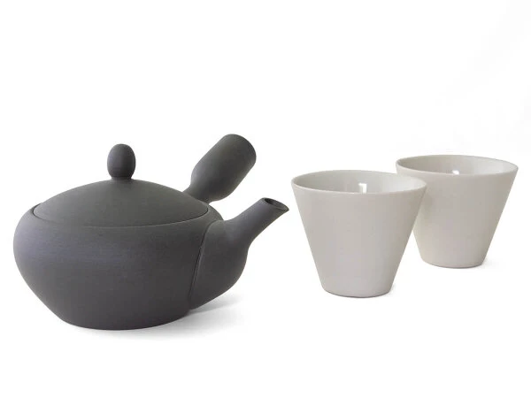 Japanisches Teeservice Teppachu Kurokusube, 3-teilig, Banko Yaki 12 Japanisches Teeservice Teppachu Kurokusube, 3-teilig, Banko Yaki – Bild 12