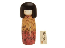 Kokeshi: Holzpuppe Tsuru No Mai -Besteckladen kokeshi holzpuppe tsuru no mai 1